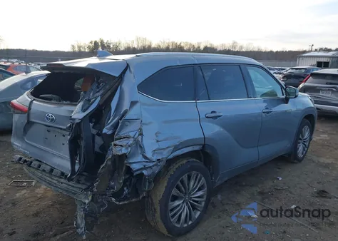 2021 Toyota Highlander Hybrid Platinum z USA, uszkodzony, nr VIN 5TDEBRCH5MS027641